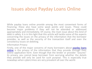 Payday loans online