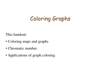 Coloring Graphs