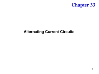 Alternating Current Circuits