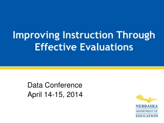 Improving Instruction Through Effective Evaluations