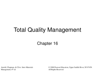 Total Quality Management