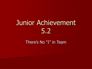 Junior Achievement 5.2