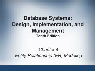 Database Systems:  Design, Implementation, and Management Tenth Edition