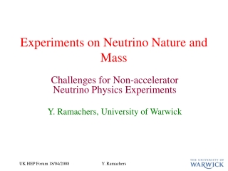 Experiments on Neutrino Nature and Mass