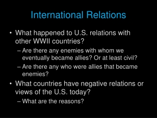 International Relations