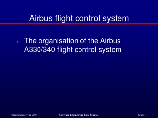 Airbus flight control system