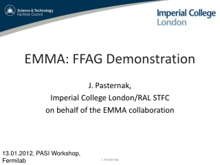 EMMA: FFAG Demonstration