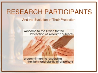 RESEARCH PARTICIPANTS