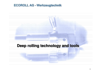 ECOROLL AG - Werkzeugtechnik