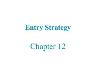 Entry Strategy