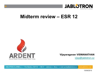 Midterm review – ESR 12