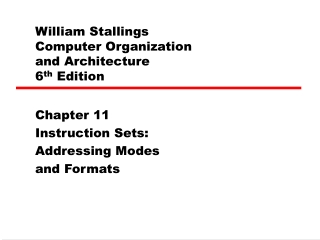 William Stallings  Computer Organization  and Architecture 6 th  Edition