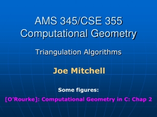 AMS 345/CSE 355 Computational Geometry