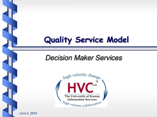 Quality Service Model