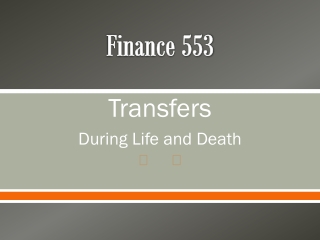 Finance 553