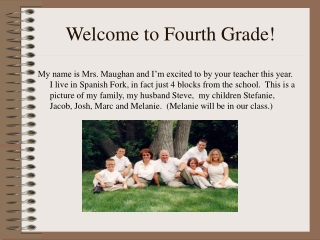 Welcome to Fourth Grade!