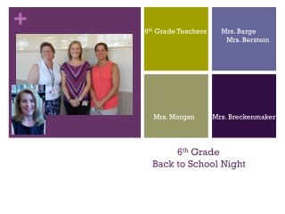 6 th  Grade  Back to School Night