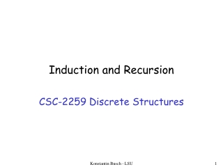 Induction and Recursion