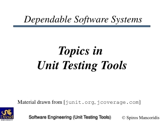 Dependable Software Systems