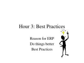 Hour 3: Best Practices