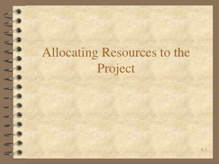 Allocating Resources to the Project