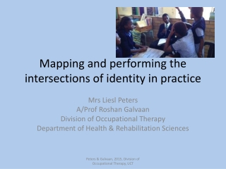 Mapping and performing the intersections of identity in  practice