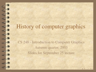 History of computer graphics