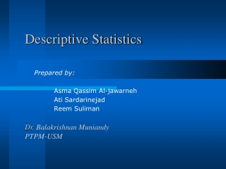 Descriptive Statistics