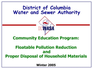 District of Columbia Water and Sewer Authority