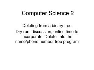 Computer Science 2