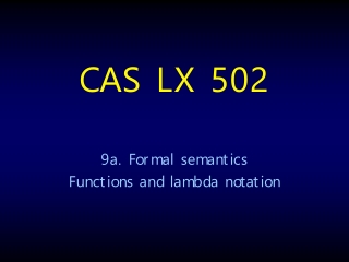 CAS LX 502