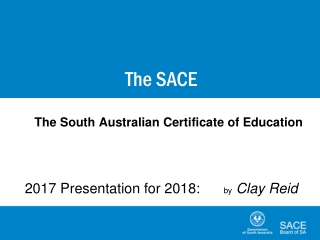 The South Australian Certificate of Education