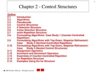 Chapter 2 - Control Structures