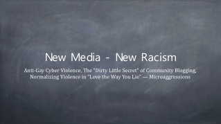 New Media - New Racism