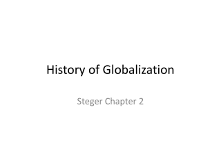 History of Globalization