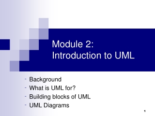 Module 2: Introduction to UML