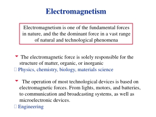 Electromagnetism