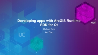 Developing apps with ArcGIS Runtime SDK for Qt