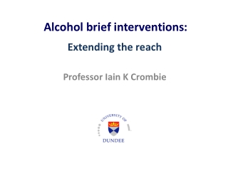 Alcohol brief interventions :