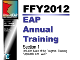 FFY2012  EAP  Annual  Training Section 1