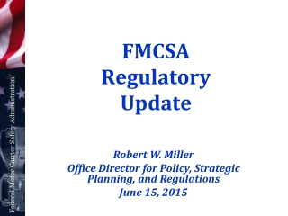 FMCSA  Regulatory  Update