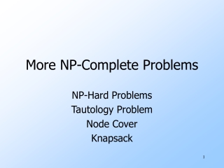 More NP-Complete Problems