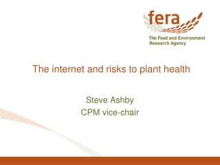 The internet and risks to plant health