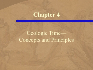 Geologic Time— Concepts and Principles