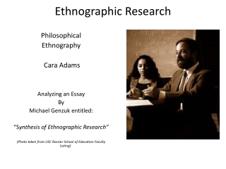 Ethnographic Research