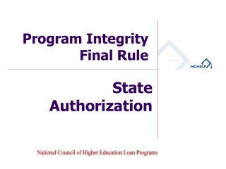 Program Integrity Final Rule