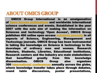 About OMICS Group