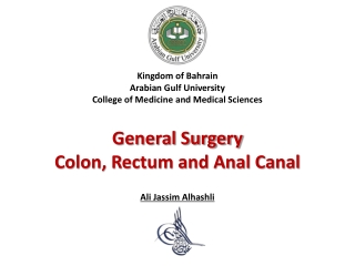 Kingdom of Bahrain Arabian Gulf University College of Medicine and Medical Sciences