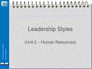 Leadership Styles