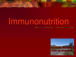 Immunonutrition